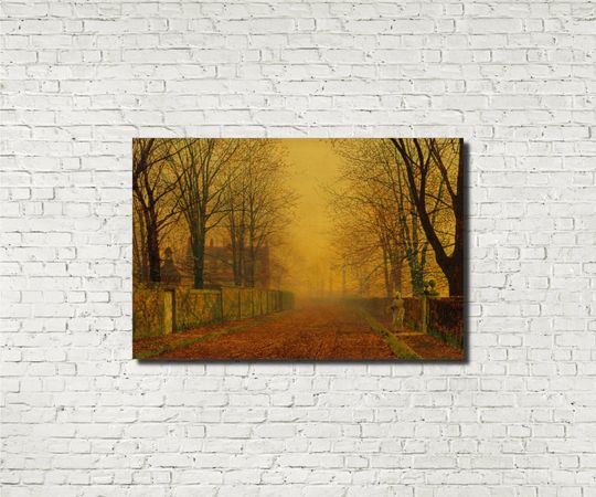 Discover Evening Glow Sunset, John Atkinson Grimshaw Fine Art Print