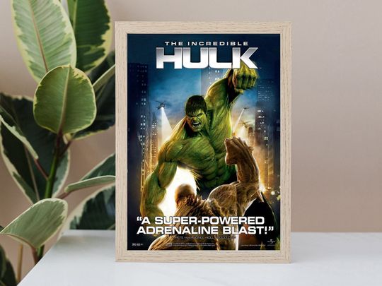 Discover The Incredible Hulk Movie Poster- Room Decor Wall Art - Polypropylene Print - Poster Gift