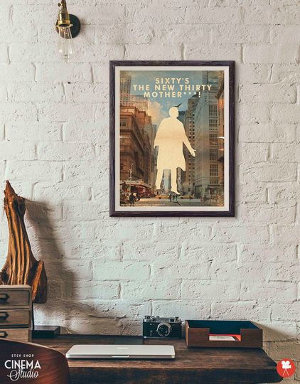 Discover Birdman Movie Poster / Birdman print quotes / Vintage Style / Magazine Print / Watercolor Background