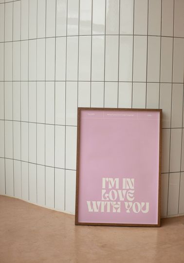 Discover The 1975 Lyrics Print - I'm In Love With You