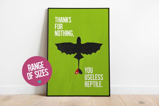 Discover How To Train Your Dragon Movie Poster - Kids Room Art