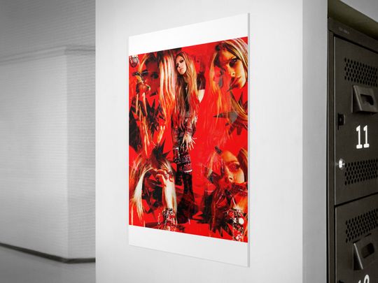 Discover Avril Lavigne Rock Art Poster - Music Wall Decor