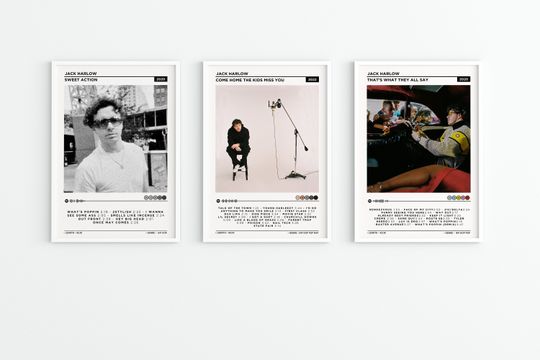 Discover J Harlo 3 Set Album Poster - Come Home, Sweet Action, That's What They All Say