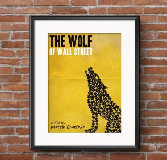 Discover The Wolf of Wall Street Minimalist Movie Poster 5 Digital Files, 16x20, 12x16, 11x14, 8x10, 5x7 Poster DOWNLOAD