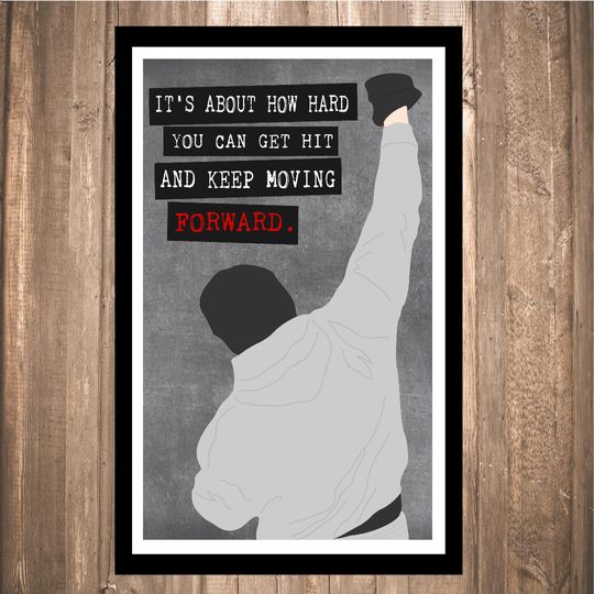 Discover INSTANT DOWNLOAD - Rocky "Forward" Print