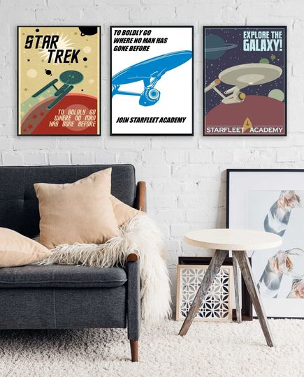 Discover Star Trek Movie Poster Set - Classic Film Decor