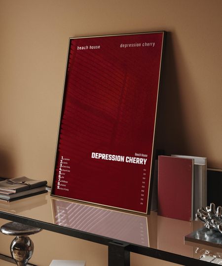 Discover Beach House - Depression Cherry  Album Cover Poster For Home Wall Art
