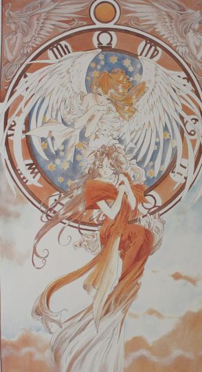 Discover 1994 OH MY GODDESS! Vintage Poster 38.5" x 26.75" Spain 1000 Editions High Quality Kosuke Fujishima #3