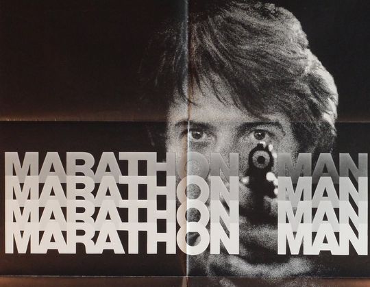 Discover Marathon Man-An Original Vintage Movie Poster for John Schlesinger's Diamond Heist Thriller with Dustin Hoffman and Laurence Olivier