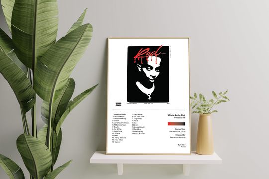 Discover PLAYBOI CARTI Whole Lotta Red | Album Poster | Minimalistic