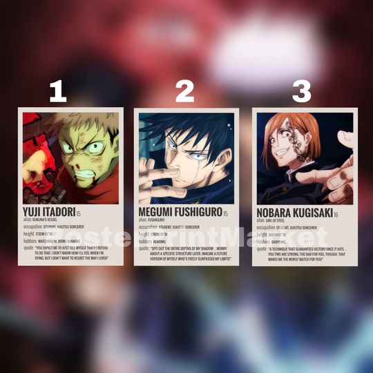 Discover Aesthetic anime character poster prints