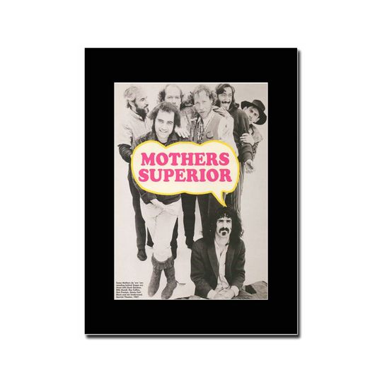 Discover Frank Zappa Matted Mounted Magazine Artwork - Mothers Superior