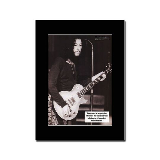 Discover Fleetwood Mac The Enigmatic Peter Green Matted Mounted Artwork