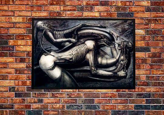 Discover Giger Unique Artwork Alien Xenomorph Biomechanical Universe hdd Poster
