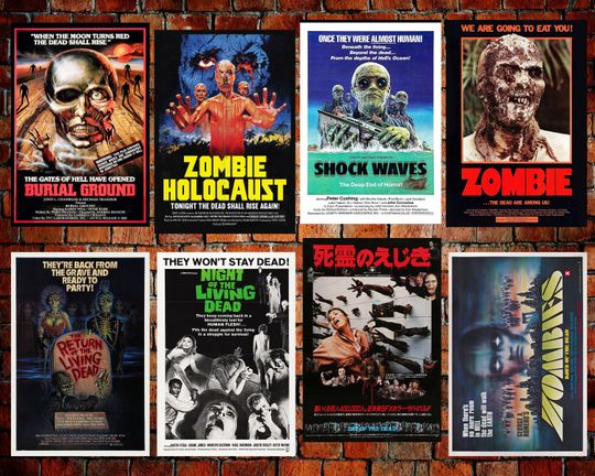 Discover 8 Zombie  Horror Movie Posters  WORLDWIDE