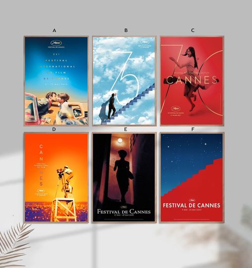 Discover Cannes film festival Home Decor Canvas Poster unframe-8x12''16x24''24x36''