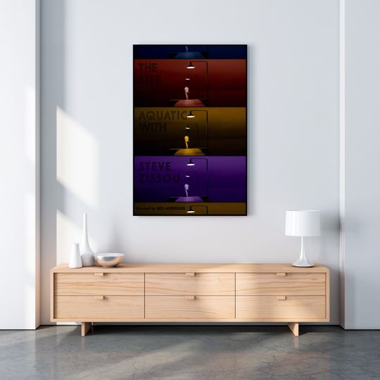 Discover The Life Aquatic with Steve Zissou Alternate - Minimalist Art Decor - Film Print - Vintage Home Decor - Contemporary Artwork - Wes Anderson