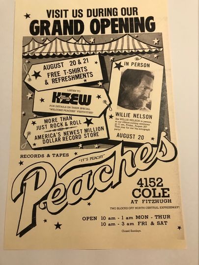 Discover Nelson KZEW Promo show at Peaches Records Dallas