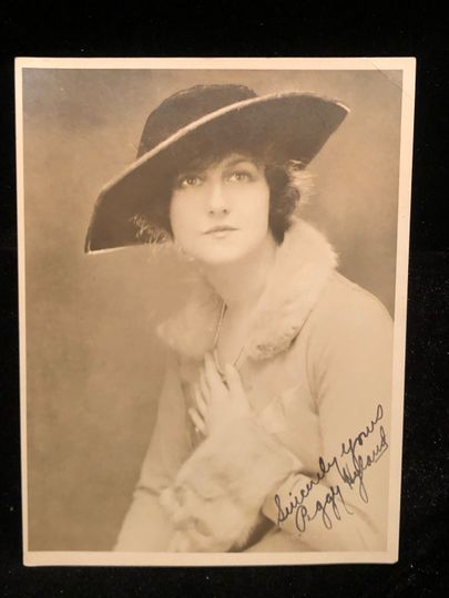 Discover Original 1920s Peggy Hyland Black & White Fan Club Movie Photograph, Photo, Facsimile Signature Autograph