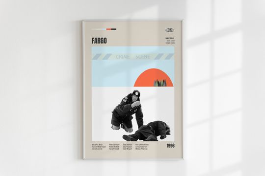 Discover Fargo, Joel Coen, Ethan Coen, Minimalist Movie Poster, Wall Art Print, Vintage Inspired Poster,Mid Century Modern Poster, Custom Poster