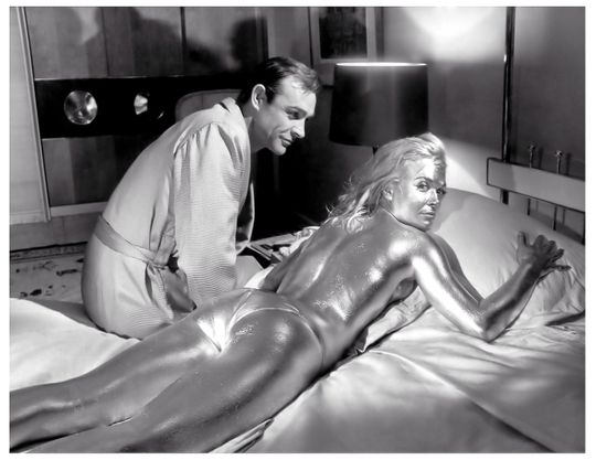 Discover Goldfinger -- 8.5" x 11" Deluxe Art Print || Sean Connery as Agent 007... Bond, James Bond!