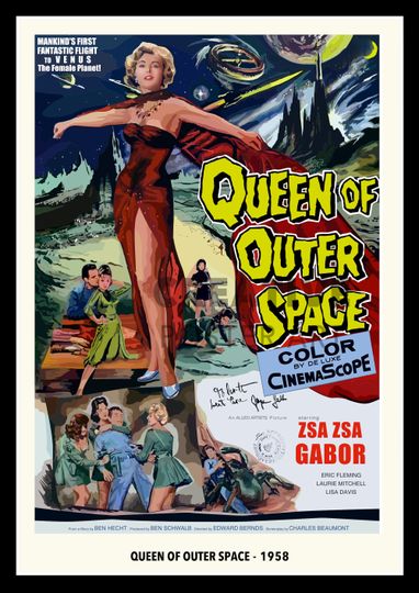 Discover Queen of Outer Space Movie Poster - Sci-Fi Wall Art Print