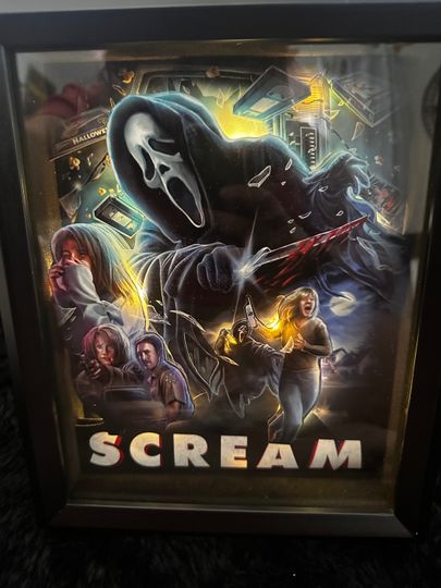 Discover 8x10 SCREAM Collage Inspired Shadowbox