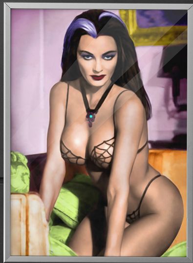 Discover Lily Munster Cobweb Bikini Poster Yvonne De Carlo