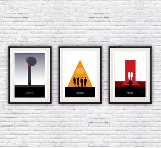 Discover Stanley Kubrick Posters, Livingroom Wall Art, Classic Movie Poster, Minimal Artwork, The Shining, A Clockwork Orange, 2001 A Space Odyssey