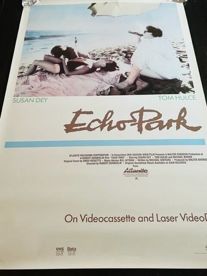 Discover Movie Theater Cinema Poster vtg Lobby Card 1986 Echo Park Susan Dey Tom Hulce