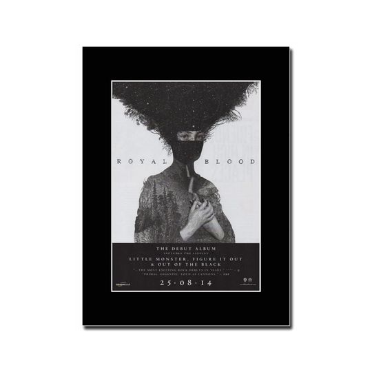 Discover Royal Blood - Royal Blood - Matted Mounted Magazine Artwork