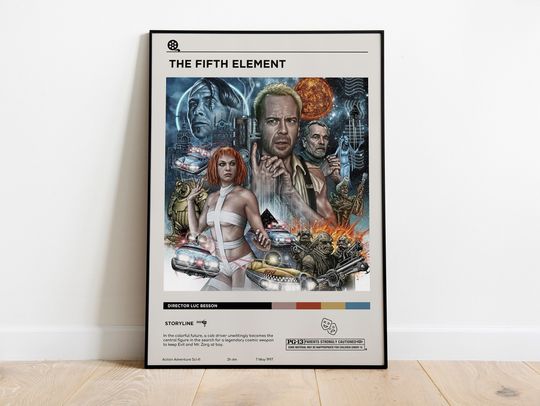Discover The Fifth Element Minimalist Movie Poster