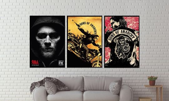 Discover Sons Of Anarchy TV Series Poster High Quality Print Photo Wall Art Silk Multi size - 16x24" 24x36"