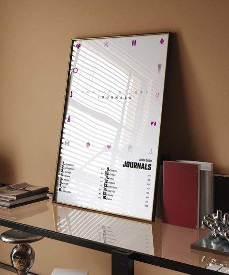 Discover Justin Bieber - Journals  Album Cover Poster For Home Wall Art