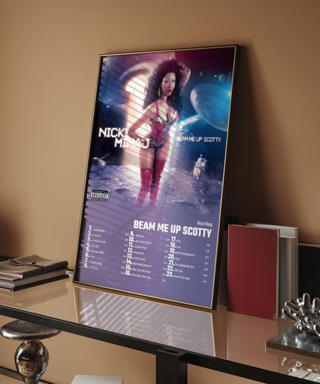 Discover Nicki Minaj - Beam Me Up Scotty  Album Cover Poster For Home Wall Art