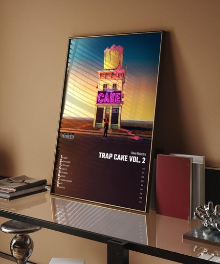 Discover Rauw Alejandro - Trap Cake Vol 2 | Album Cover Poster For Home Wall Art