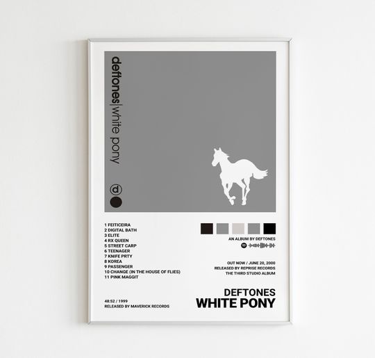 Discover Deftones White Pony Album Cover Poster