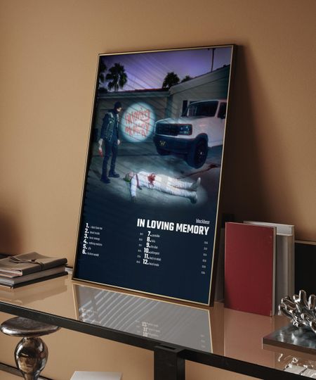 Discover blackbear - In Loving Memory  Album Cover Poster For Home Wall Art