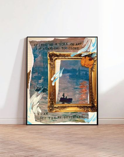Discover ICU "Work of Art" Digital Print: Phoebe Bridgers Wall Art, Lyric Poster, Phoebe Bridgers Poster, Art Print, Phoebe Bridgers Gift