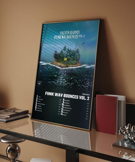 Discover Calvin Harris - Funk Wav Bounces Vol 2 | Album Cover Poster For Home Wall Art