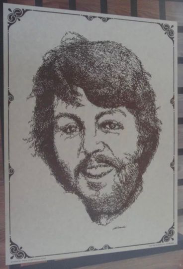 Discover P mccartney Signature Drawing Name Script Poster Design Picture Ed Camacho 1970