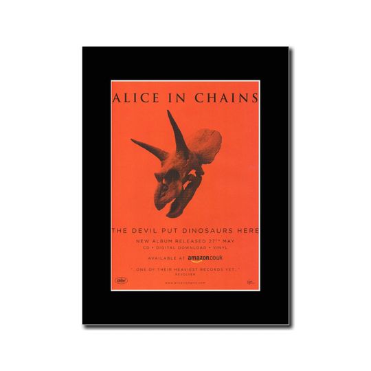 Discover ALC Band - The Devil Put Dinosaurs Here - Matted Mounted Magazine Artwork