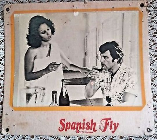 Discover Old Vintage Spanish Fly Original British Movie Poster 70s Cinema Hall Lobby Card