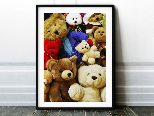 Discover Teddy Bears Poster - Three Size A3, A4 and A5 - Unframed - Wall Art