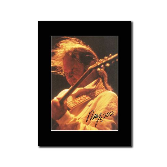 Discover Neil Young - Neil Young...1 - Signed Matted Mounted PRINT..!