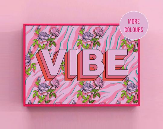 Discover VIBE Kids Wall Art - Colorful Inspirational Quote Print
