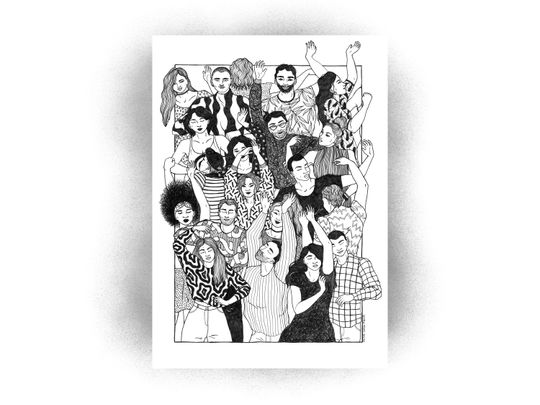 Discover Club - riso print
