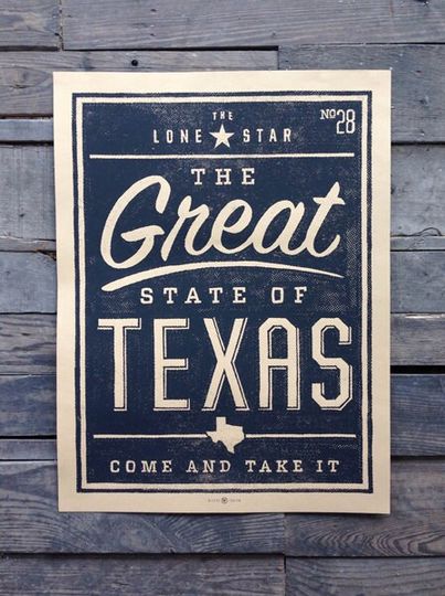Discover Great State of Texas art print