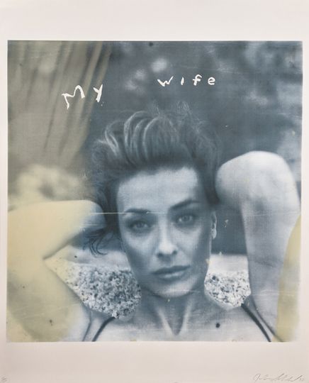 Discover Julian Schnabel "My Wife" - Rare Signed Silkscreen - COA - See Live at GallArt - Buy/Sell/Trade