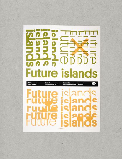 Discover Future Islands concert poster